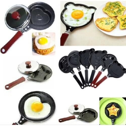 Mini Cast Iron Egg Pancake Frying Pan Cute Creative Non-Stick Pot Cooker Maker Cookware Kitchen Tools