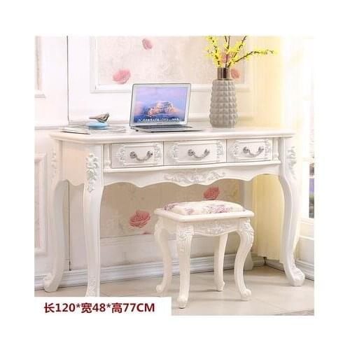 European computer desk desktop home garden desk learning desk modern simple desk solid wood dresser white