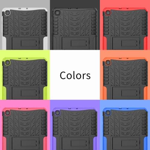 Hybrid Kickstand Rugged Rubber Armor Hard PC+TPU Stand Function Cover Case For Samsung tab A 8.4 2020 T307