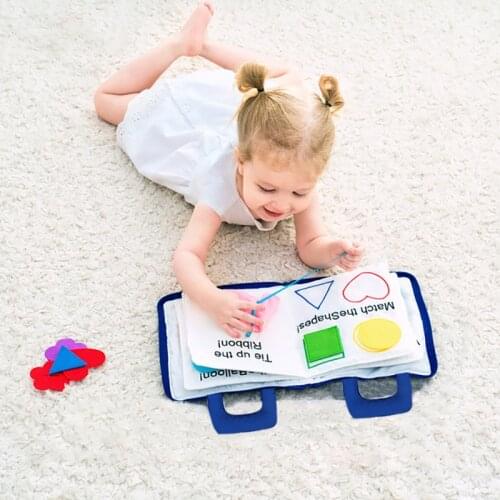 Montessori Baby Early Learning Toys Basic Life Skills Toys Training Book Parent-child Interactive Math Toy Puzzle Cloth Book