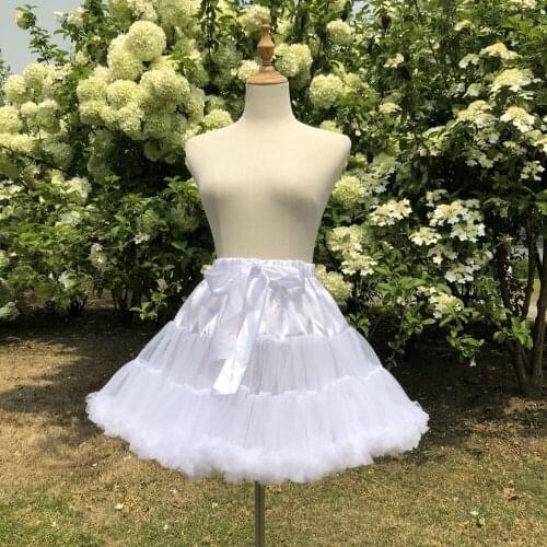 2019 Short Halloween Petticoats Crinoline Vintage Bridal Petticoat for Wedding Dresses Underskirt Puffy Rockabilly Tutu