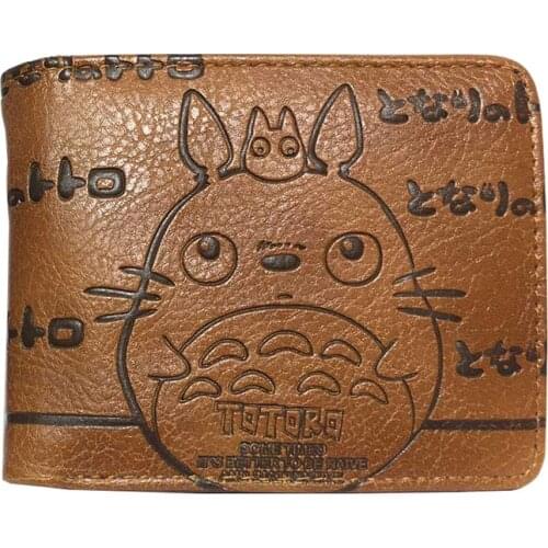 Kawaii cartoon Totoro wallet embossed leather purse kids gift lovely stitch cute bear short wallets id card holder coin pocket