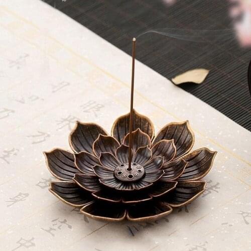 Incense Stick Holder Round Plate Buddhism Insense Ash Catcher Joss Cone Insence