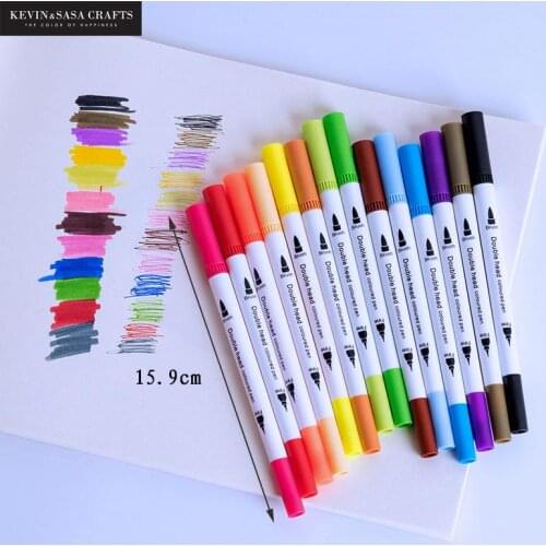 12/24/36/48/60/100colors/set Dual Tip Art Marker Pen Stationery Art Suppliers Brush Pen Artist Presented By Kevin&sasa Crafts