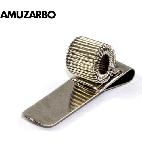 Single Hole Metal Spring Pen Holder Portable Notebook Pocket Pen Clip Doctors Nurse Uniform Pen Holders Office School Supplies