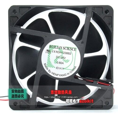 New original RDH1238B2 DC24V 0.60A 12CM 12038 double ball inverter electric welding machine cooling fan