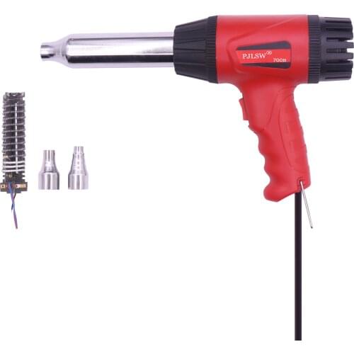 PJLSW Plastic Welding Hot Air Gun 700B 700W 220V Thermostat Hot Air Blower Heat Gun Heater Soldering For car bumper