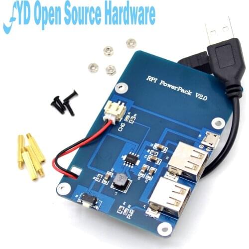Lithium Battery Pack Expansion Board Power Supply no with lithium battery for Raspberry Pi 3,2 Model B,1 Model B+ Banana Pi