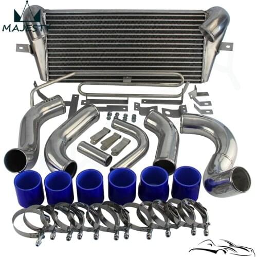 Fits For MAZDA 93 94 95 96 97 RX7 FD3S FMIC FRONT MOUNT INTERCOOLER + PIPING TURBO BLUE/Black/Red