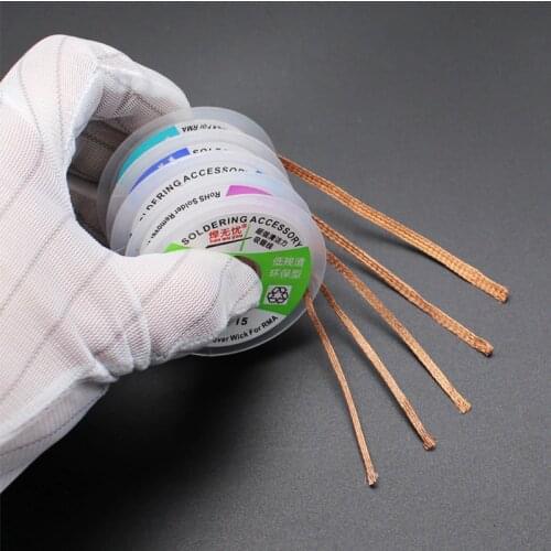 Desoldering Wire Low Residue Tin Absorption Line Suction line Soldering 1.5m Length Wick Soldering Accessor Phone Repair Tools
