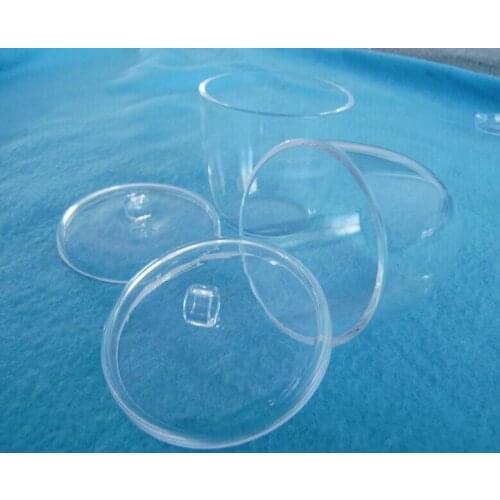 30ml clear melting quartz crucibles with lid