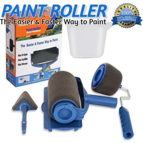 Paint Roller, Roller Brush Tool Set, 5 Piece, Multi-Function, Wall Decorative Paint, roller Brush Set, Home Use easy