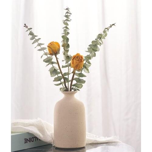 Luxury Modern Vases Mini Hydroponic Decorative Ceramic Vases High Quality Vase Minimalist White Jarrones Wedding Decor EB5HP