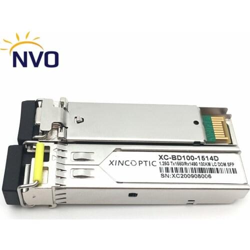 FreeShipping SFP 1.25G BIDI 1490/1550nm 100KM Single Fiber LC Connector SFP Transceiver 1.25G 100KM LC SM WDM Fiber Optic Module