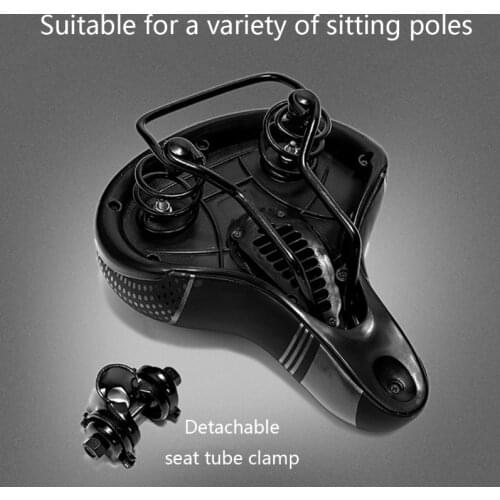 MTB Road Bike Wide Saddle Replacement Bicycle Seat Padded Cushion Cycling Parts