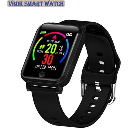 New Smart Bracelet Temperature Monitor 1.3 Inch Sports Smart Watch Heart Rate Blood Pressure Sleep Monitor Pedometer Alarm Clock