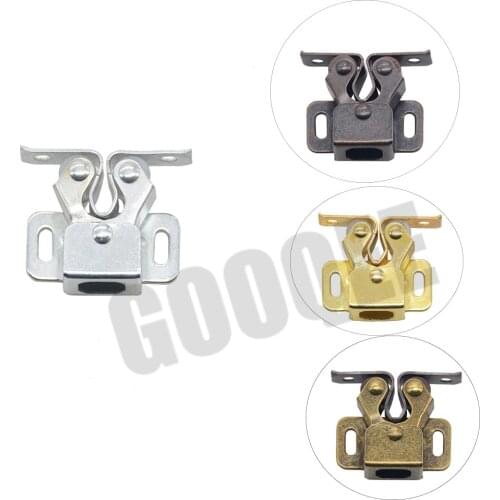 1PCS Door Stop Closer Stoppers Damper Buffer Magnet Cabinet Catches With Screws For Wardrobe Hardware Furniture Fittings
