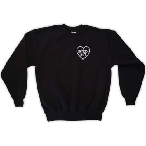 Sugarbaby Internet Heart Sweatshirt Unisex Tumblr Instagram Blogger Long Sleeve Fashion Jumper High quality Fashion Tops