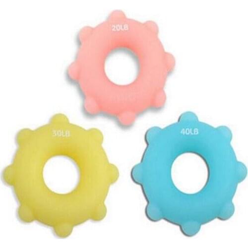 3pcs/set High density silicone 8cm O-type ring High elastic gripping ring Salient point Hand Grip