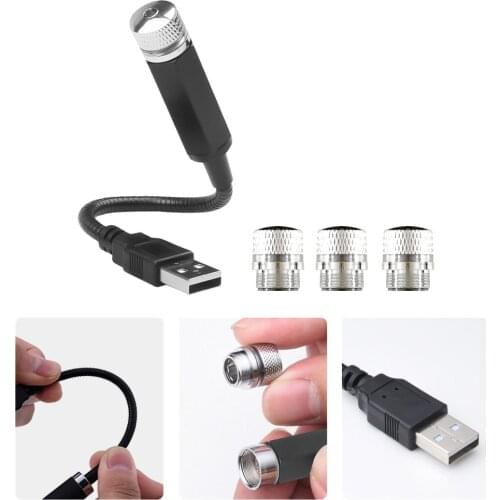 USB Mini LED Car Roof Lights Projector Wonderful For Home Car Starry Sky Meteor USB Light PC Computer Universal Waterproof Light