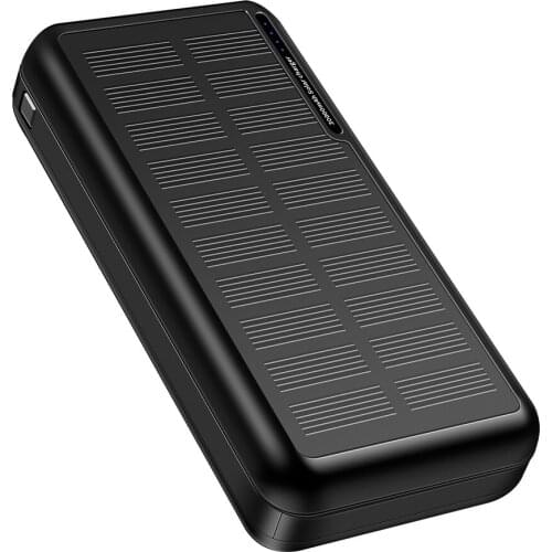 30000mAh Power Bank Solar Charger 2 USB Type C External Battery Charger Powerbank for Xiaomi iPhone 11 pro XR Samsung Poverbank