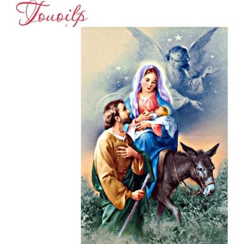 Bead embroidery diamond Religion Holy 5d diamond painting sale full diamond mosaic picture of rhinestones cross-stitch kits art