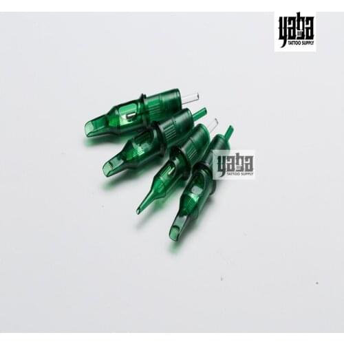 YABA Tattoo Revolution Green Membrane Disposable Round Shader Tattoo Needle Cartridge Free Shipping