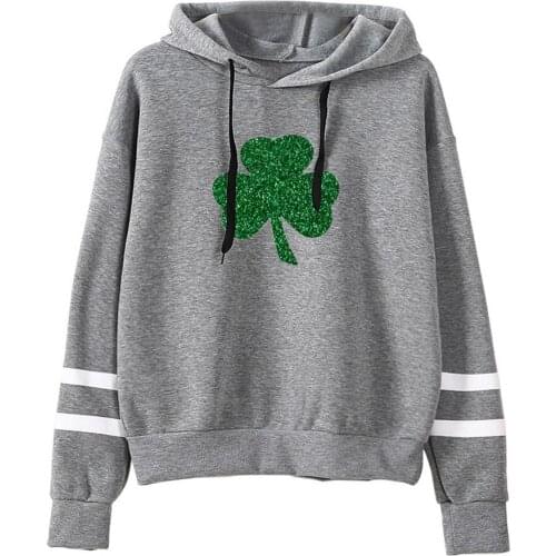 St. Patricks Day Hoodies 2020 Print Pullovers Women Pattys Day Woman Clothes Womens Irish Rave Festival Clothing