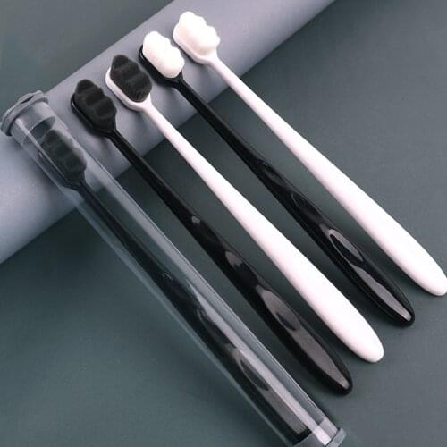 Micro Nano Toothbrush Solid Color Toothbrush Wavy Super Soft Dental Oral Care Clean Bristle Soft Dental Oral Care Tools