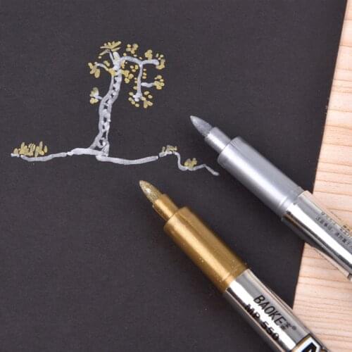 1 X Metallic Color Pen Diy Album Scrapbooking Invitation Card Photo Marker Pen Stationery School Office Supplies