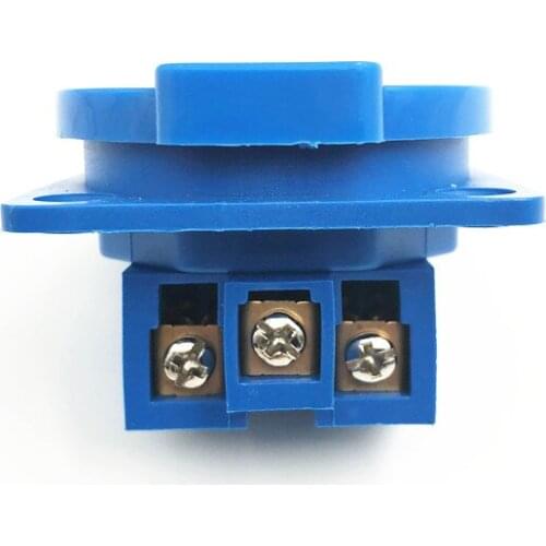 10PCS Black blue Swiss 3 holes universal socket IP44 10A 250V Switzerland AC Power Socket Dustproof Waterproof Industrial outlet