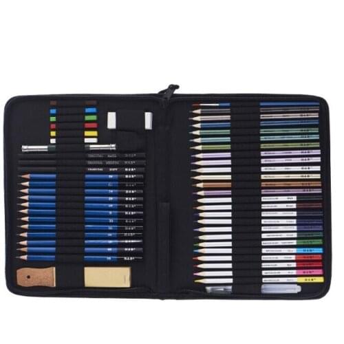 51 sketch color pencil painting set water soluble color lead set