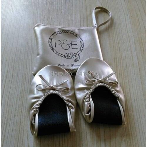 Free Shipping ! Hot Selling lady foldable ballerina shoes folding ballet flats