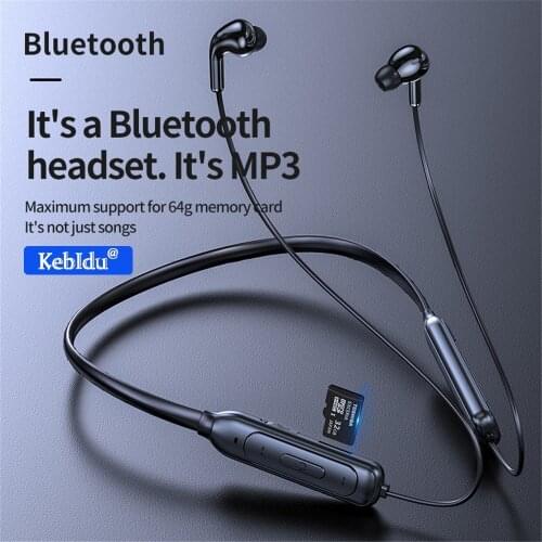 Kebidu M60 Bluetooth Wireless Sports Earphone Stereo Subwoofer Hanging Neck Earphone Simplicity Headset in-ear Headphone