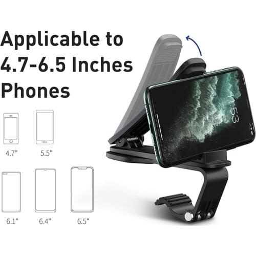 Baseus Car Phone Holder Dashboard Mount Stand For iPhone 11 pro Xs Max Mobile Phone Support Holder For Samsung Xiaomi