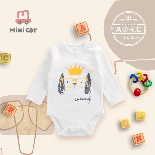 Car childrens wear babys one piece triangle garment babys hip suit climbing suit babys pajamas bottom coat