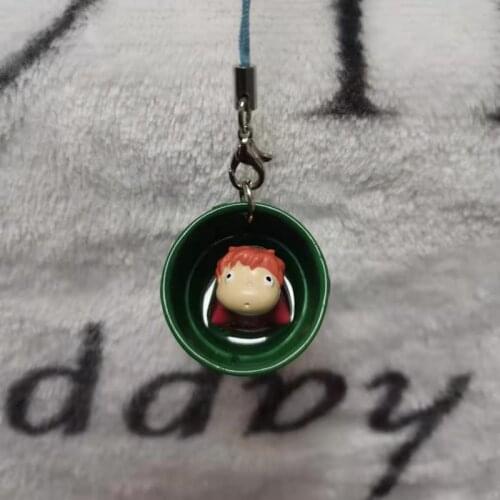 Ponyo on the Cliff by the Sea anime action figure prefect quality goldfish ponyo pendant children toys home decoration