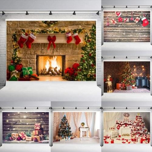 Portable Print Christmas Style Collapsible Photography Background For Shooting Party Games Backgrounds New Year 2021 TXTB1