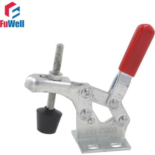 GH-13009 Toggle Clamp Vertical Toggle Clamp Latch 30Kg Holding Capacity Flanged Base Quick Hand Tool Fixture Clamp
