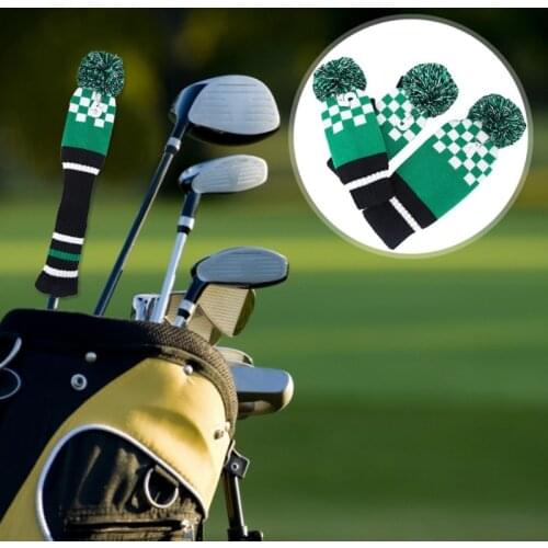 Golf Iron Headcover UK Flag Skull With Number Tags Thick PU Artificial Leather Iron Club Head Cover