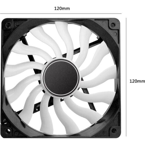 JONSBO 12CM Silent Case Fan 120mm PC Cooling Fan Desktop Computer Chassis Fan CPU Cooler 1000RPM
