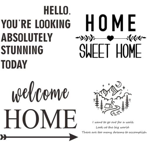 Quotes Wall Stickers Bedroom Kids Bedroom Wall Decal Modern Home Decoration Living Room Posters Family Decals Decorative Mirrors