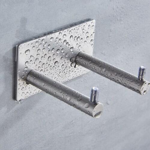 2021 New Bathroom Wall-Mount Hair Dryer Holder Rack with Plug Hook Adhesive Organizer