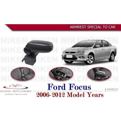 For Ford Focus 2 Armrest 2006-20212 Car Accessories Storage Box Easy Install Universal Cup Holder Interior Auto Charging USB
