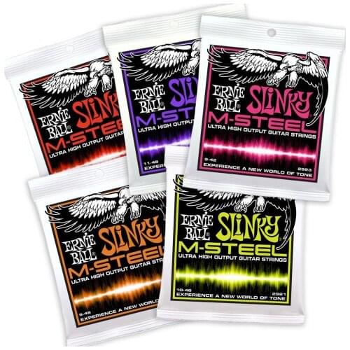 Ernie Ball M-Steel Ultra High Output Electric Guitar Strings 2922 2921 2920 2923