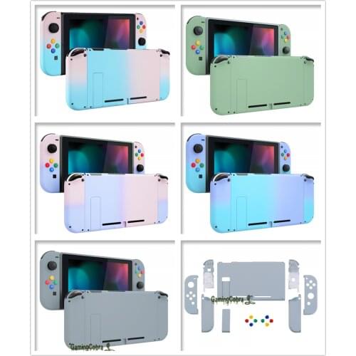 Soft Touch Back Plate w/ Controller Housing Shell w/ Full Set Buttons for NS Switch Console & JoyCon