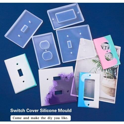 USB Socket Panel Light Switch Cover Silicone Mould DIY Crafts Casting Tool Crystal Epoxy Resin Mold