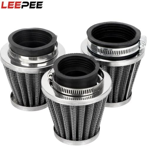 LEEPEE Motorcycle Mushroom Head Air Filter Clamp On Air Filter Cleaner Universal 39/42/50/mm Caliber Size Motorcycle Accessories