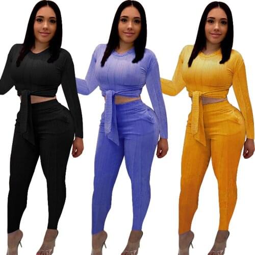 COLDKER women two piece set club suit for ladies clothing sets womans tops and pants streetwear plus size S-3XL