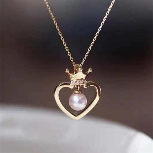 Factory Wholesale Real Solid S925 Sterling Silver Accessories DIY Jewelry Making Pearl Pendant For Women Charm Gift